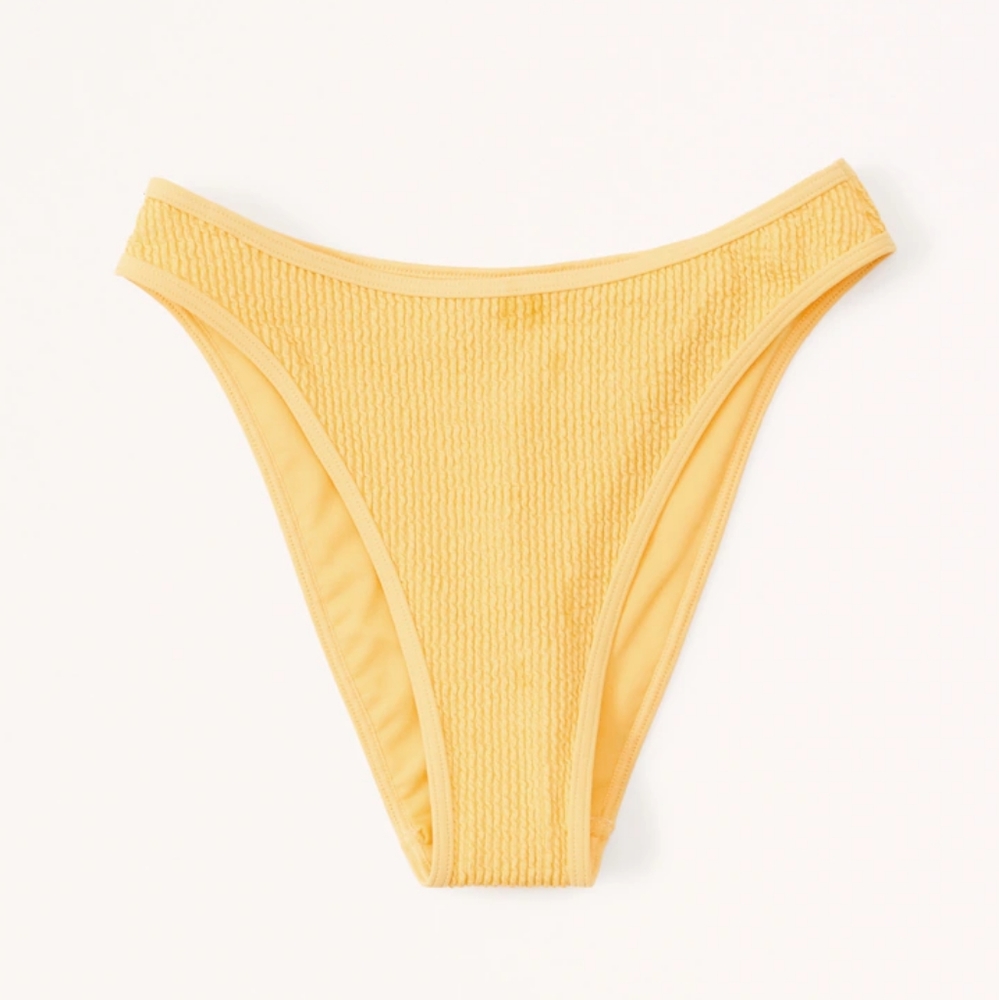 ABERCROMBIE & FITCH: Mid-Rise High-Leg Moderate Swim Bikini Bottoms